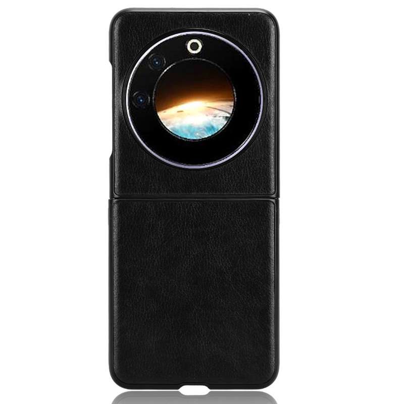 For Tecno Phantom V Flip Litchi Texture Back Cover Phone Case(Grey)
