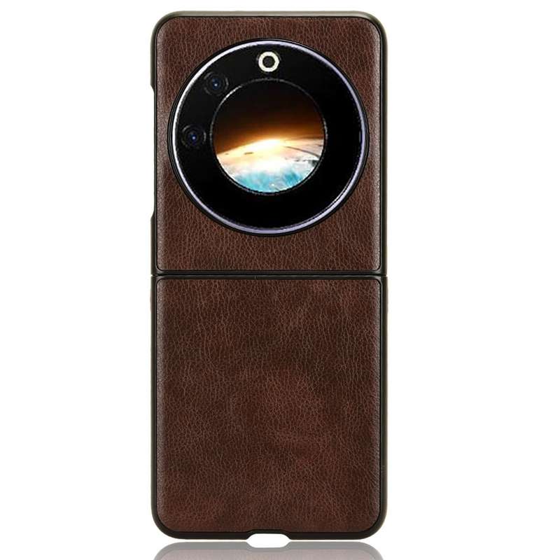 For Tecno Phantom V Flip Litchi Texture Back Cover Phone Case(Grey)