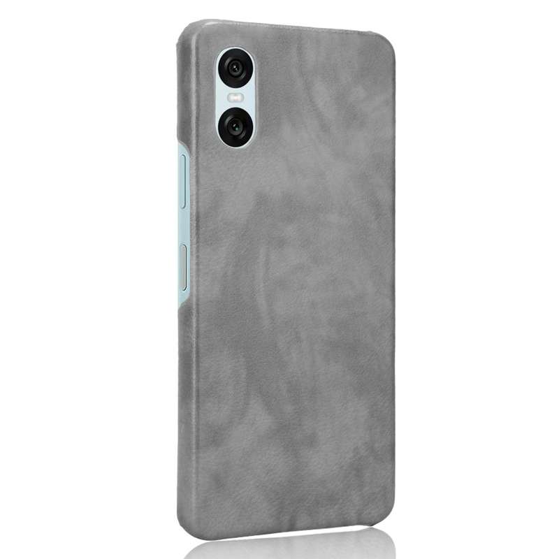 For Sony Xperia 10 VI Litchi Texture Back Cover Phone Case(Grey)