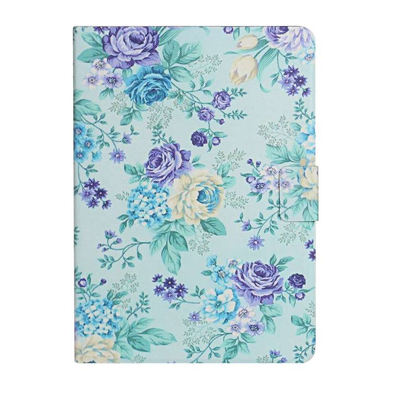 For Samsung Galaxy Tab A9 Colored Drawing Horizontal Flip PU Tablet Case with Sleep / Wake-up Functi