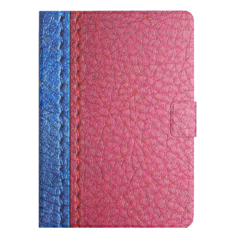 For Samsung Galaxy Tab A9 Stitching Solid Color Smart PU Tablet Case with Sleep / Wake-up Function(G