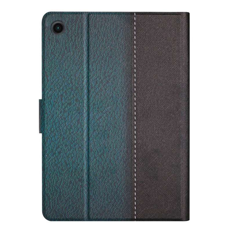 For Samsung Galaxy Tab A9 Stitching Solid Color Smart PU Tablet Case with Sleep / Wake-up Function(G