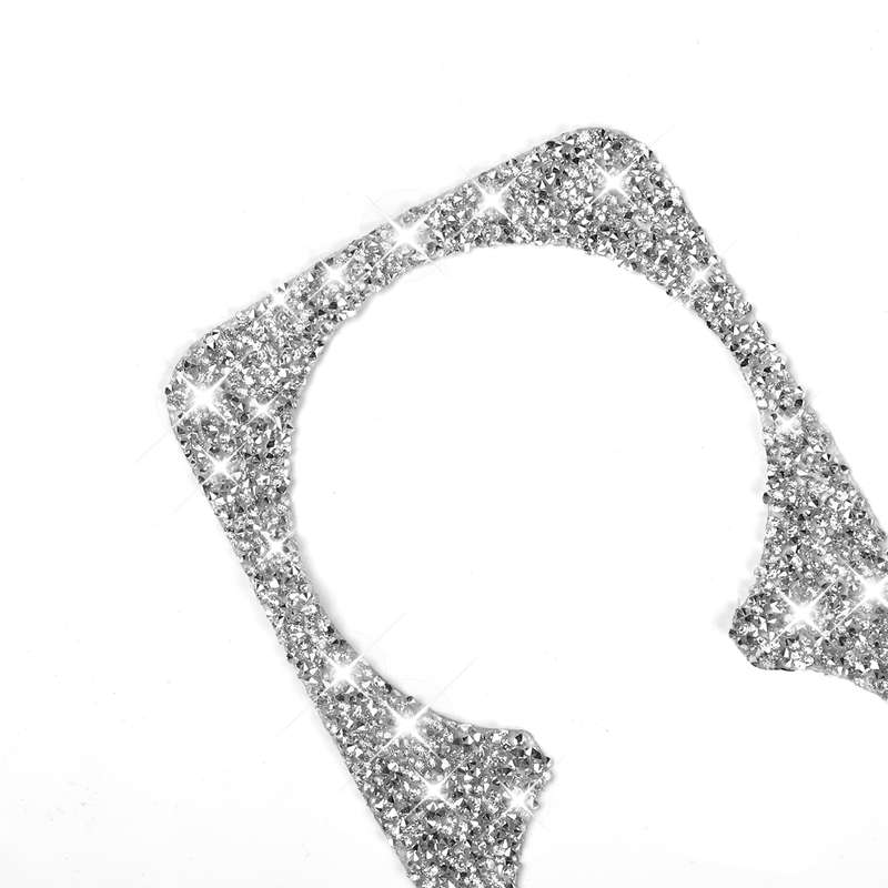 For Ford Mustang Mach E 2021 Car Rear Seat Cup Holder Frame Diamond Decorative Sticker