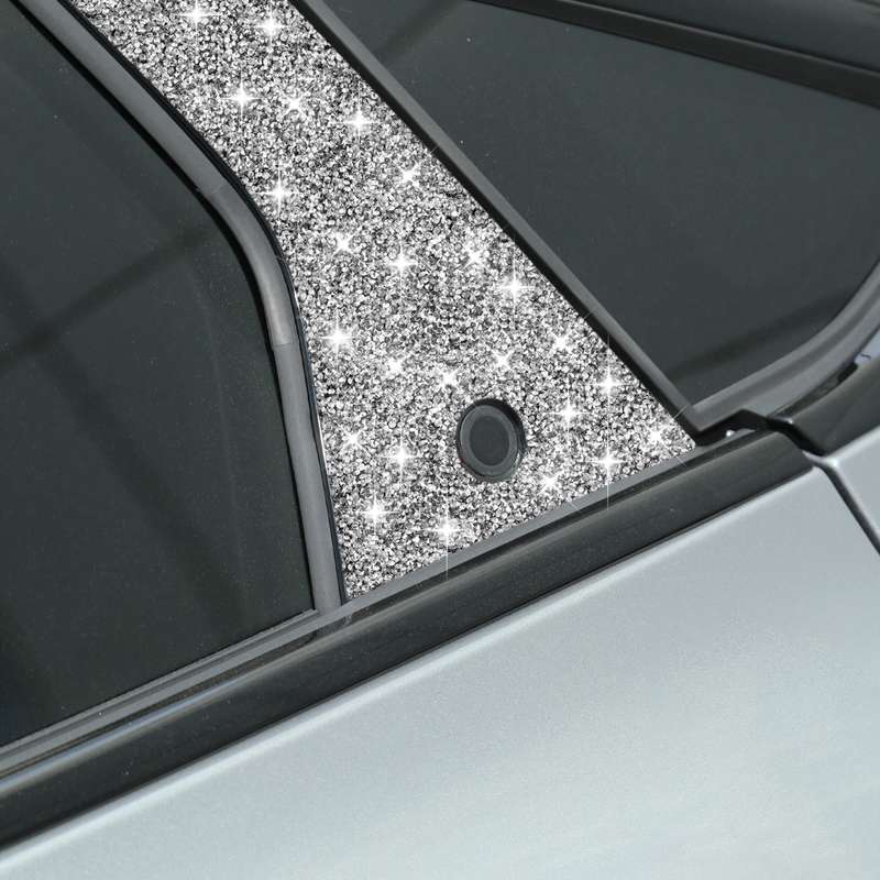 For Ford Mustang Mach E 2021 Car B-pillar Diamond Decorative Sticker