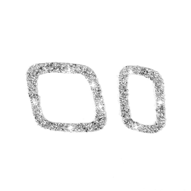 For Ford Mustang Mach E 2021 Car Door Lock Button Diamond Decorative Sticker, Left Drive