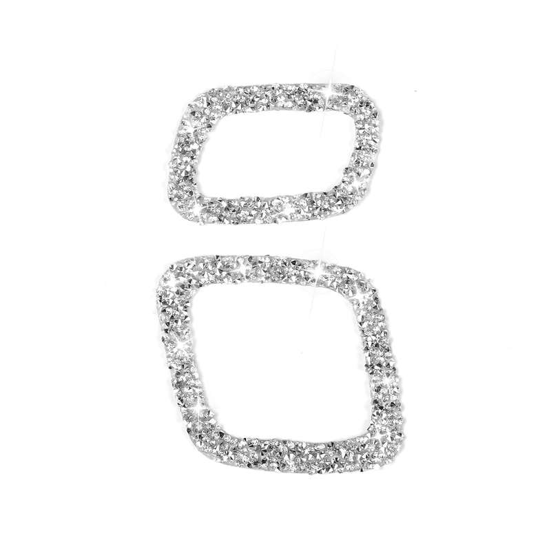For Ford Mustang Mach E 2021 Car Door Lock Button Diamond Decorative Sticker, Left Drive
