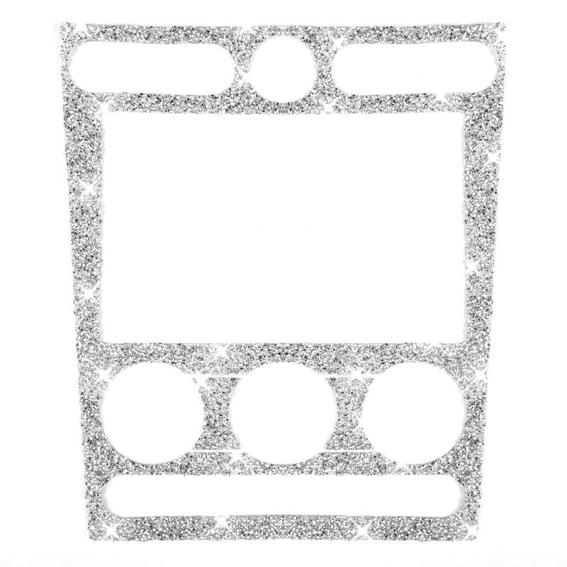 For Ford Mustang 2005-2009 Car Air Conditioning Control Panel Diamond Decorative Sticker, Left Drive