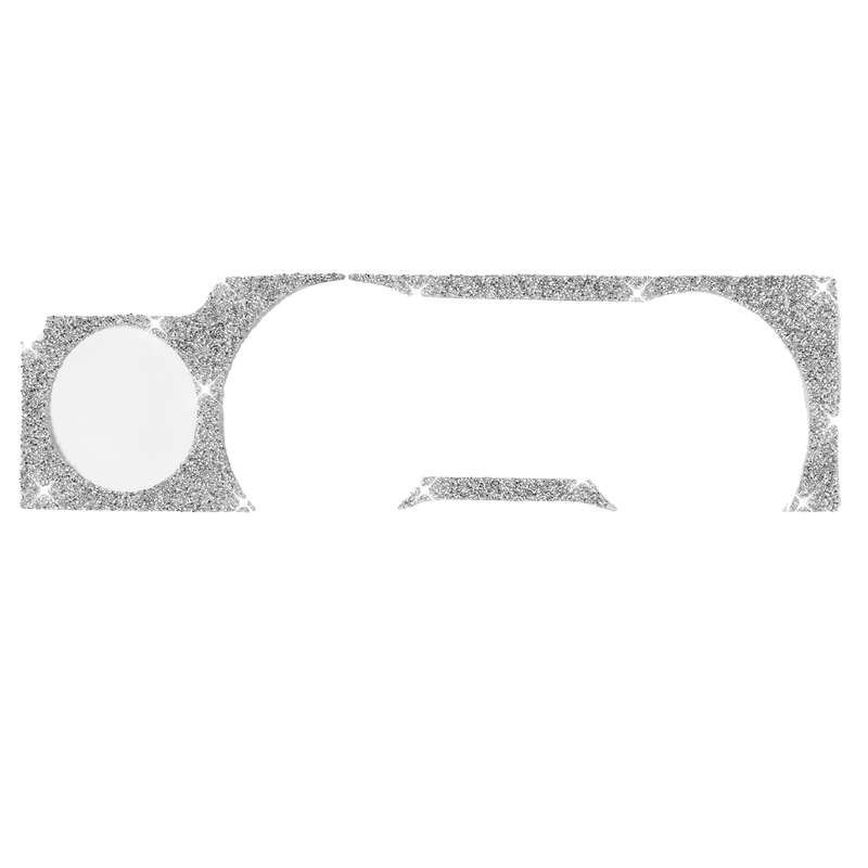 For Ford Mustang 2005-2009 Car Dashboard Frame Diamond Decorative Sticker, Left Drive