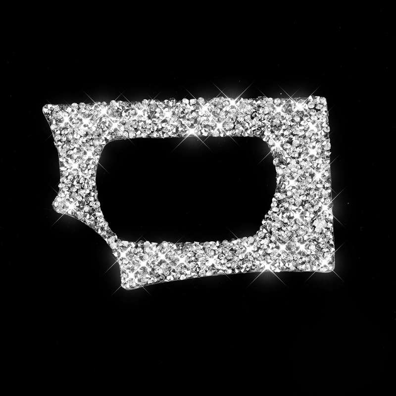 For Chevrolet Corvette C6 2005-2013 Ignition Switch Panel Diamond Decorative Sticker, Left Drive