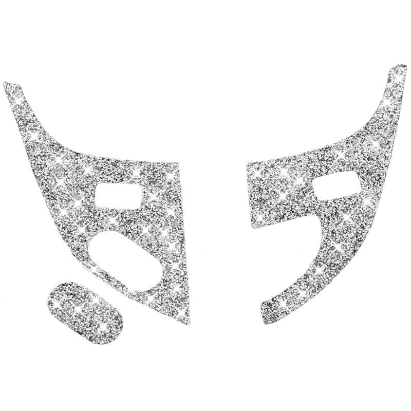 For Chevrolet Corvette C6 2005-2013 Car Door Lock Panel Diamond Decorative Sticker, Left Drive
