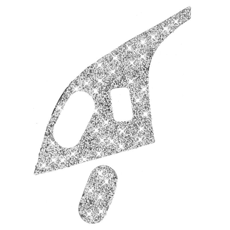 For Chevrolet Corvette C6 2005-2013 Car Door Lock Panel Diamond Decorative Sticker, Left Drive