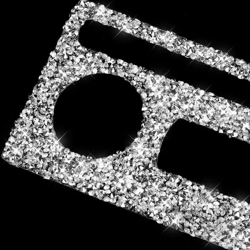 For Chevrolet Corvette C6 2005-2013 Car Aircondition Button Diamond Decorative Sticker, Left Drive