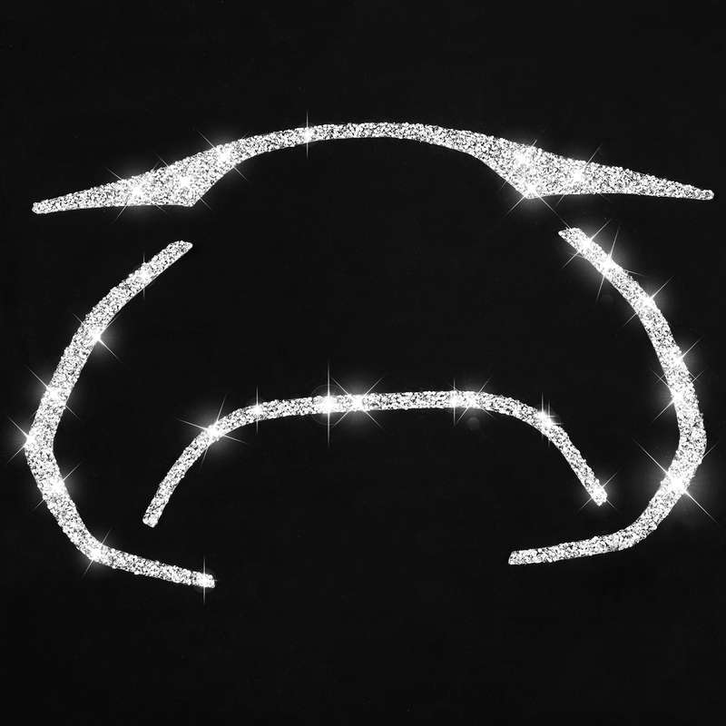 For Chevrolet Corvette C7 2014-2019 4 in 1 Car Dashboard Frame Diamond Decorative Sticker, Left Driv