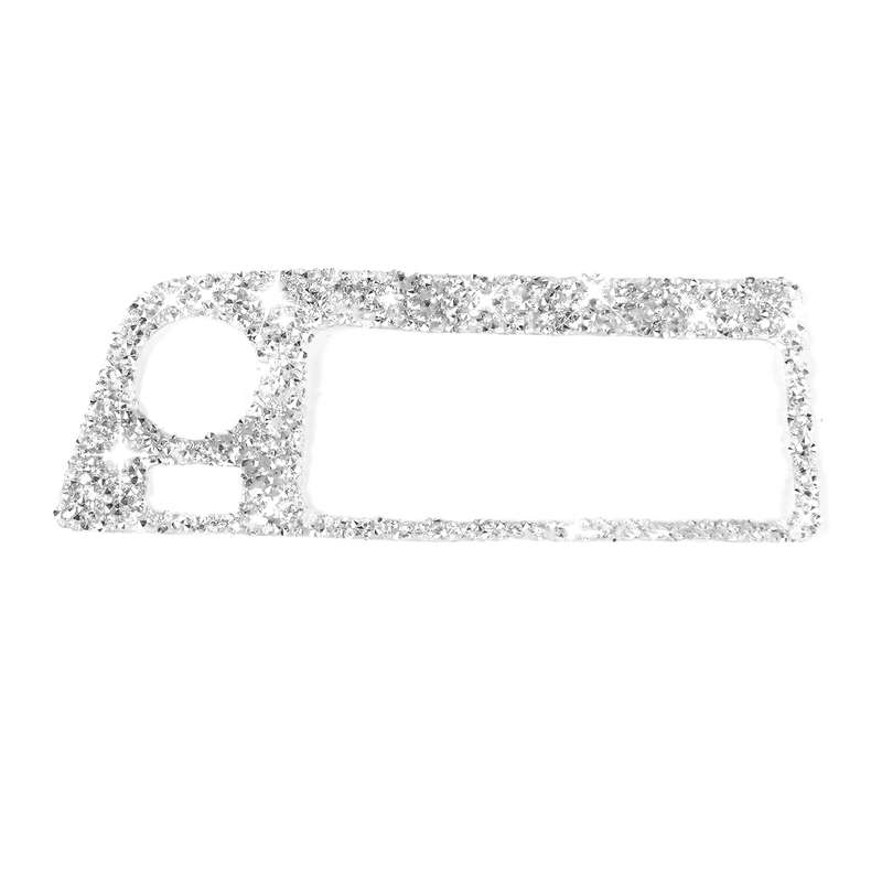 For Chevrolet Corvette C7 2014-2019 Car Headlight Switch Frame Diamond Decorative Sticker, Left Driv
