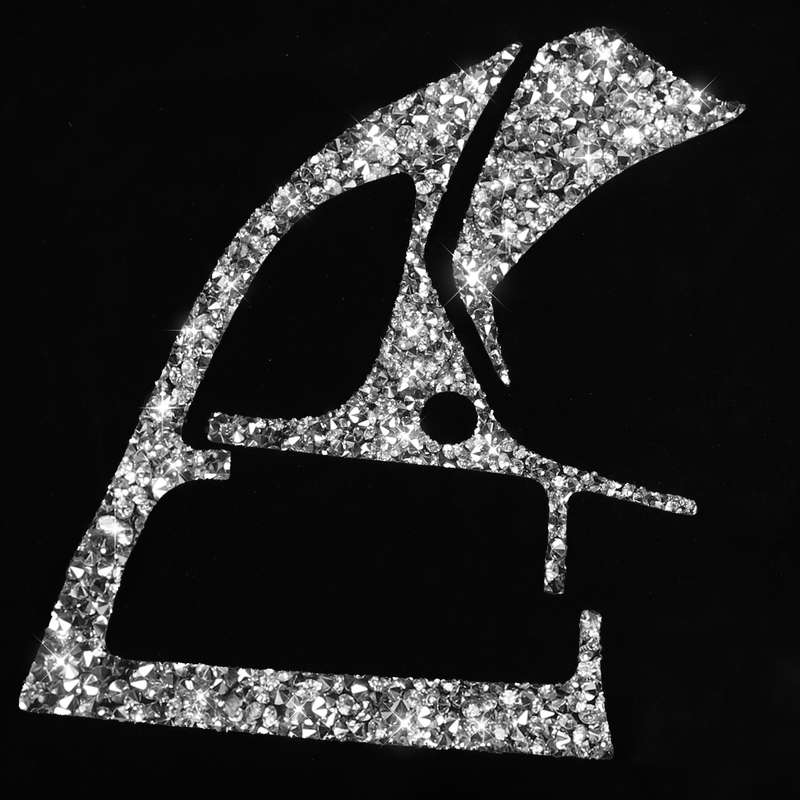 For Chevrolet Corvette C7 2014-2019 Car Left Air Outlet Panel Diamond Decorative Sticker, Left Drive