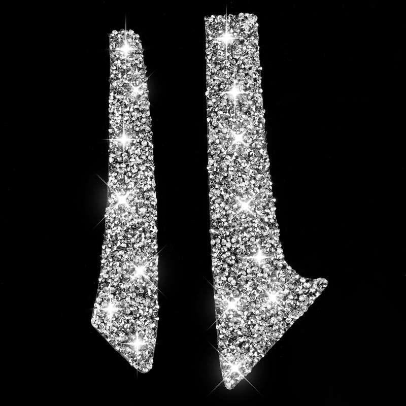 For Chevrolet Corvette C7 2014-2019 Car Center Arm Rest Diamond Decorative Sticker, Left Drive