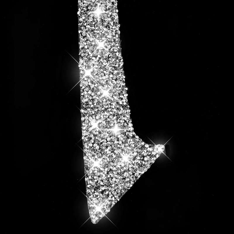 For Chevrolet Corvette C7 2014-2019 Car Center Arm Rest Diamond Decorative Sticker, Left Drive
