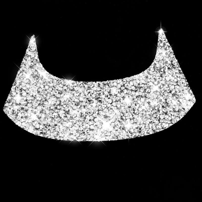For Chevrolet Corvette C7 2014-2019 Car Rear Center Part Diamond Decorative Sticker, Left Drive