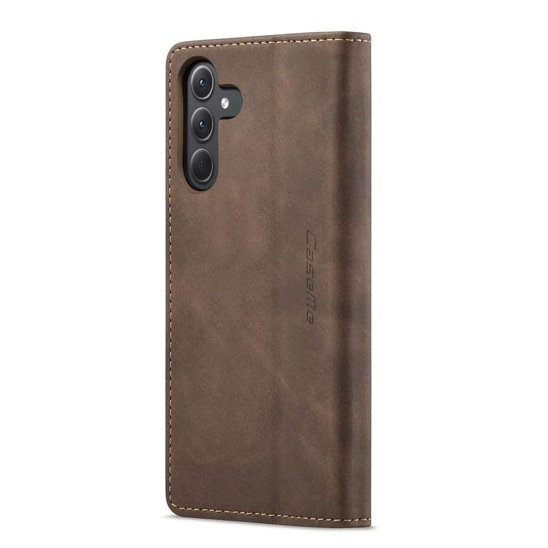 For Samsung Galaxy A35 5G CaseMe 013 Multifunctional Horizontal Flip Leather Phone Case(Brown)