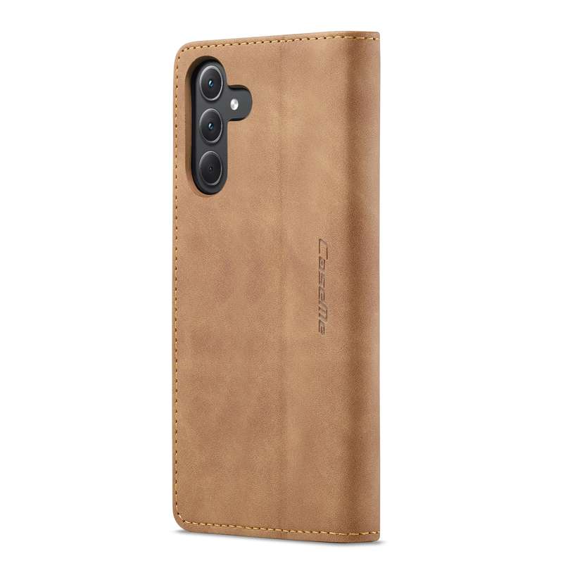 For Samsung Galaxy A35 5G CaseMe 013 Multifunctional Horizontal Flip Leather Phone Case(Brown)