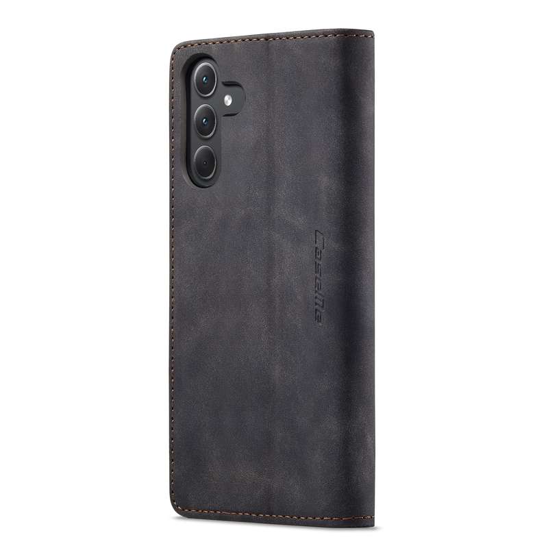 For Samsung Galaxy J7 / J730 (EU) Frosted Business Magnetic Horizontal Flip PU Leather Case with Hol