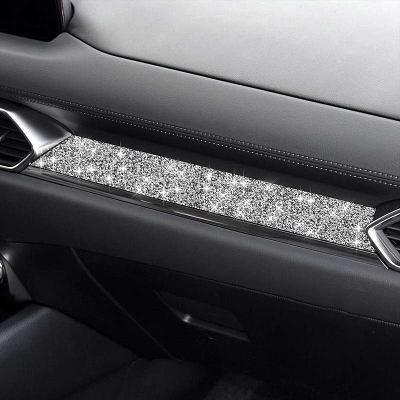 For Mazda CX-5 2017-2018 Car Instrument Panel Diamond Decorative Sticker,Left and Right Drive Univer
