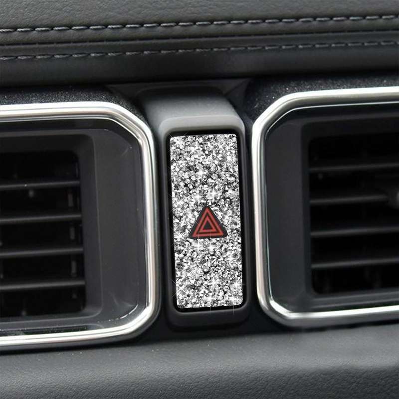 For Mazda CX-5 2017-2018 Car Warning Light Diamond Decorative Sticker,Left and Right Drive Universal