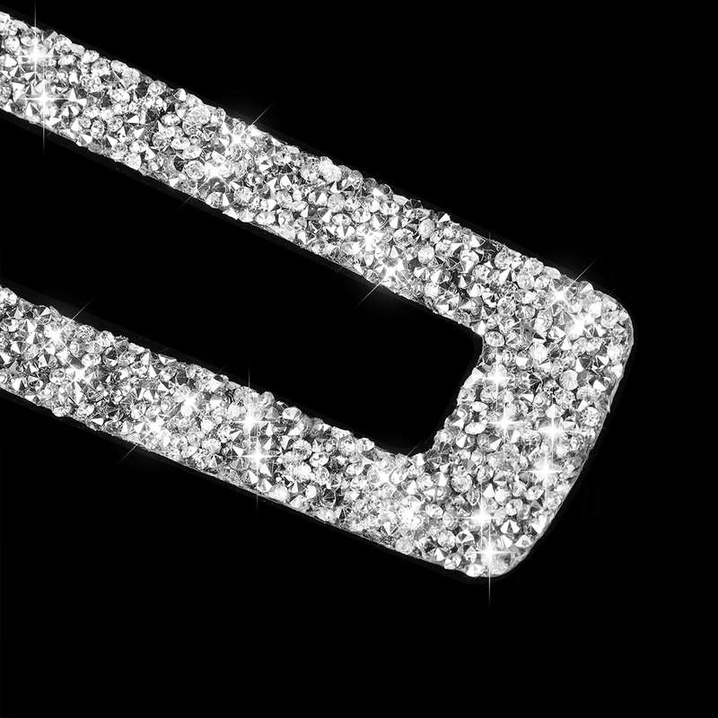 For Ford Mustang 2009-2013 3 in 1 Car Steering Wheel Diamond Decoration Sticker, Left Hand Drive