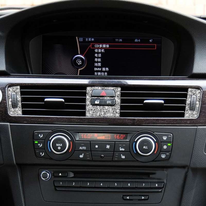 For BMW 3 Series E90 / E92 / E93 2005-2012 Basic Car Air Outlet Diamond Decorative Sticker