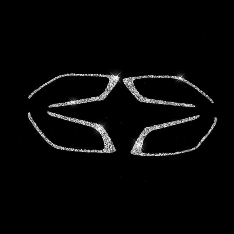 For Mazda CX-5 2017-2018 Car Interior Door Handle Diamond Decorative Sticker,Left and Right Drive Un