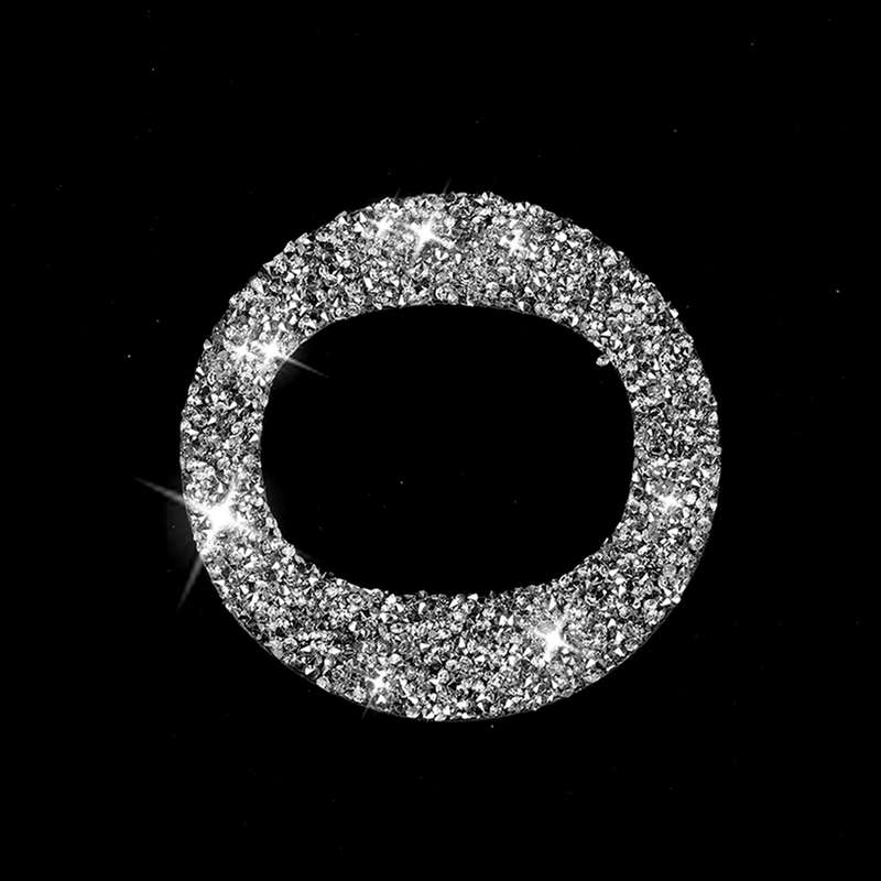 For Mazda CX-5 2017-2018 Car Steering Wheel Circle Diamond Decorative Sticker,Left and Right Drive U