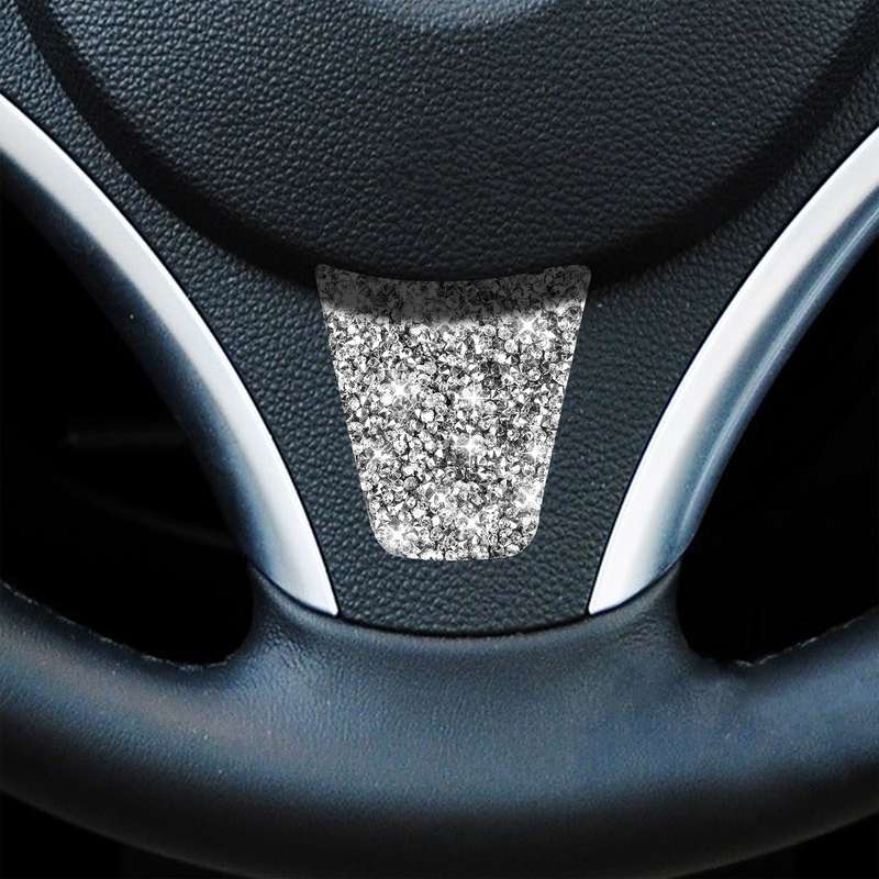 For BMW 3 Series E90 2005-2012 Car Steering Wheel A-Type Diamond Decorative Sticker