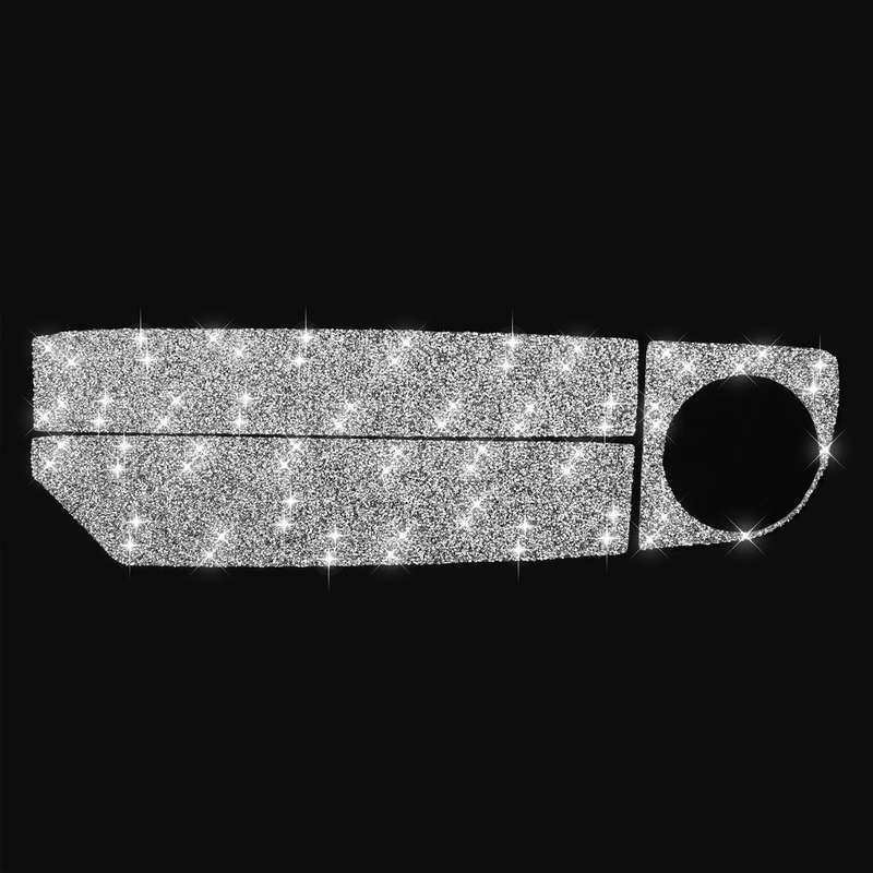 For Ford Mustang 2009-2013 Car Right Side Air Outlet Diamond Decoration Sticker, Left Hand Drive
