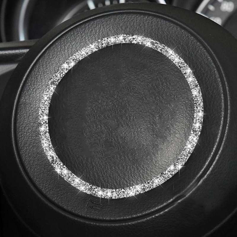 For Mazda CX-5/CX-4 Car Steering Wheel Diamond Decorative Sticker,Left and Right Drive Universal