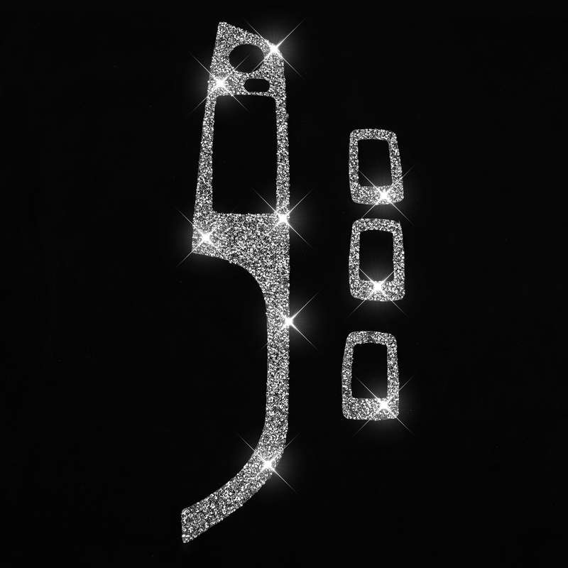 For BMW 3 Series E90 / 320i / 325i 2005-2012 Car Window Lift Panel 35.8cm Diamond Decorative Sticker