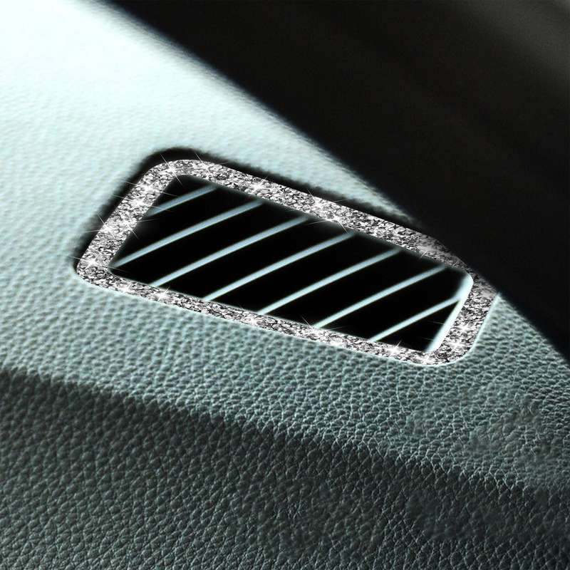 For BMW 3 Series E90 2005-2012 Car Air Outlet Diamond Decorative Sticker, Left Drive