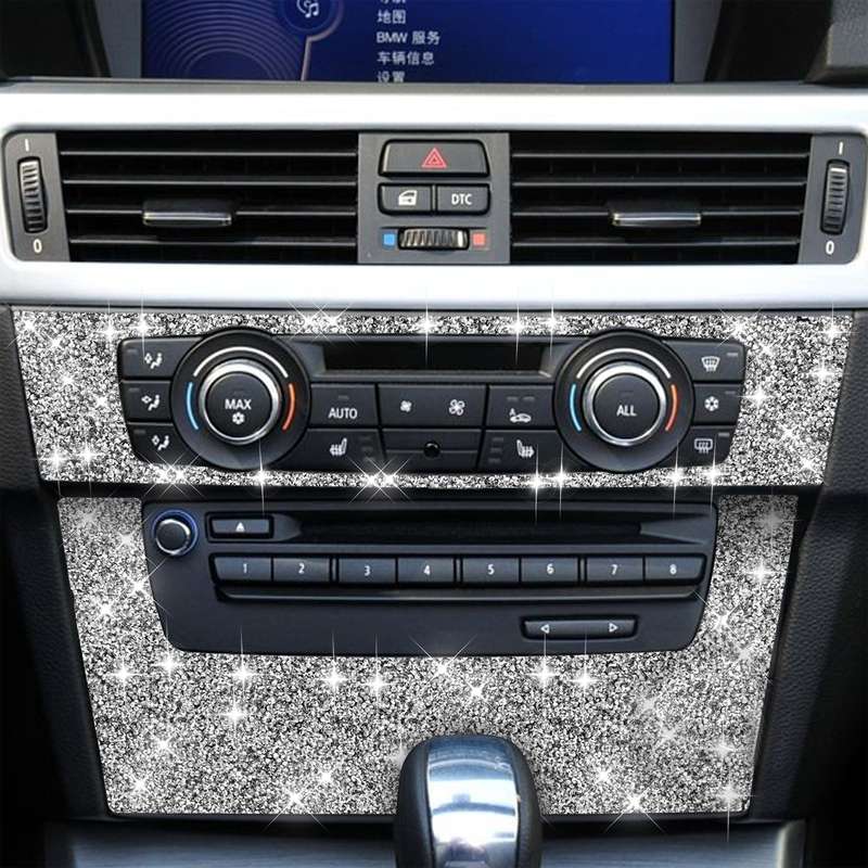For BMW 3 Series E90 / E92 2005-2012 Car Aircondition CD Control Panel Premium Diamond Decorative St