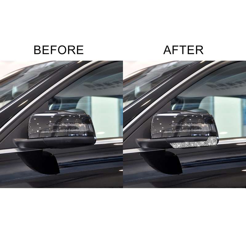 For Mercedes-Benz A/B/C/E Class Car Rearview Mirror Anti-collision Strip A Diamond Decorative Sticke