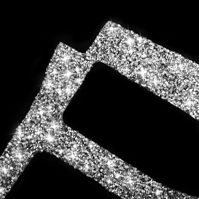 For Mercedes-Benz C-class W204 2007-2013 Car Gear Panel Diamond Decorative Sticker, Left-hand Drive