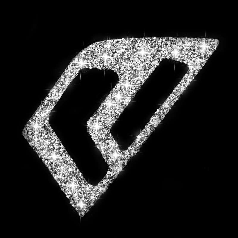 For Mercedes-Benz C-class W204 2007-2013 Car Seat Adjustment B Diamond Decorative Sticker, Left and