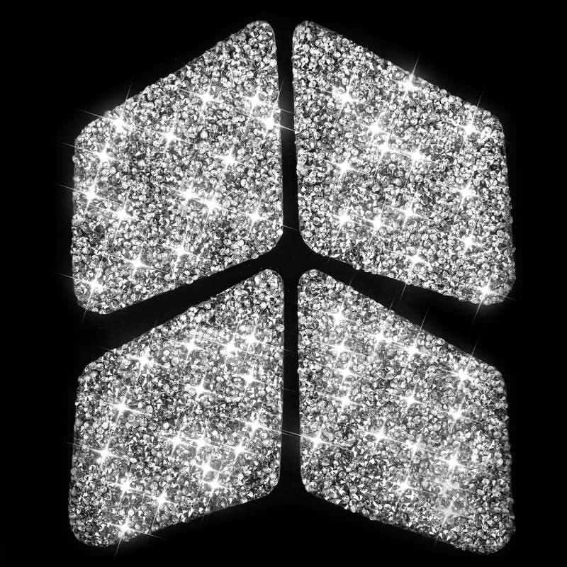 For Mercedes-Benz C-class W204 2007-2013 Car Inside Door Bowl Diamond Decorative Sticker, Left and R