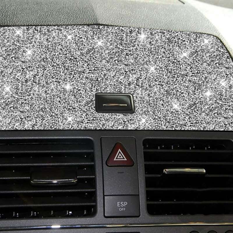 For Mercedes-Benz C-class W204 2007-2010 Car Console Navigation Diamond Decorative Sticker, Left and