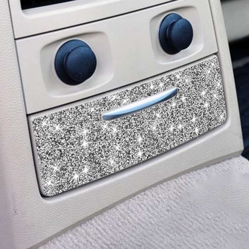 For BMW 3 Series E90 / E92 2005-2012 Car Rear Seat Aircondition Diamond Decorative Sticker