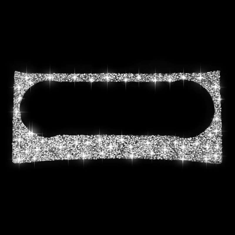 For Mercedes-Benz C-class W204 2011-2013 Car AC Knob Control Panel A Diamond Decorative Sticker, Lef