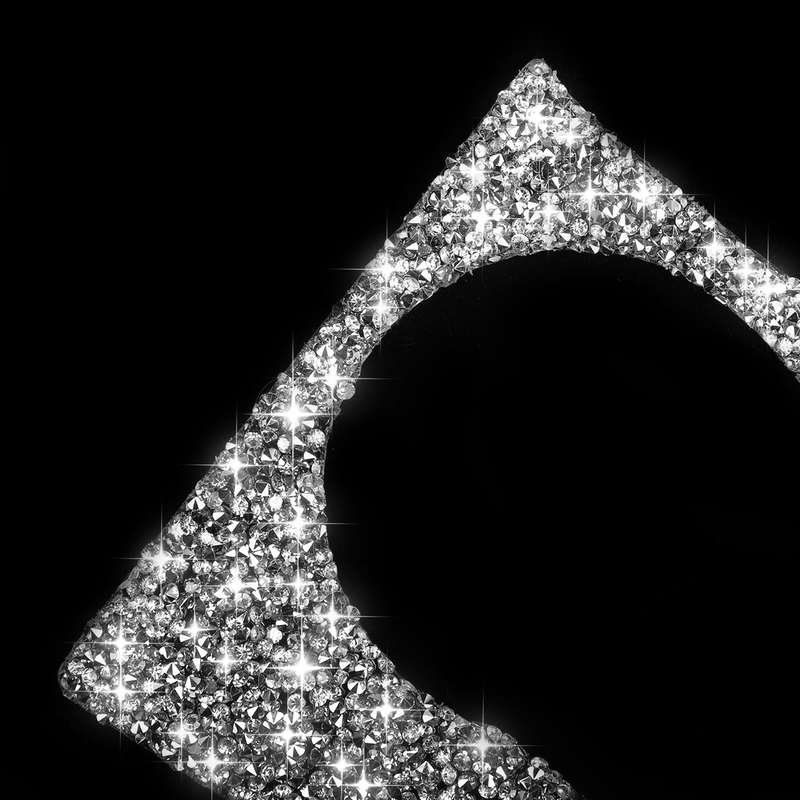 For Mercedes-Benz C-class W204 2011-2013 Car AC Knob Control Panel A Diamond Decorative Sticker, Lef