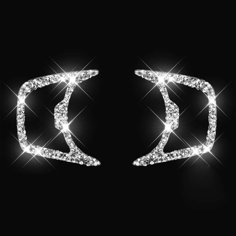 For Ford Mustang 2015-2020 Car Headlight Diamond Decoration Sticker, Left and Right Drive