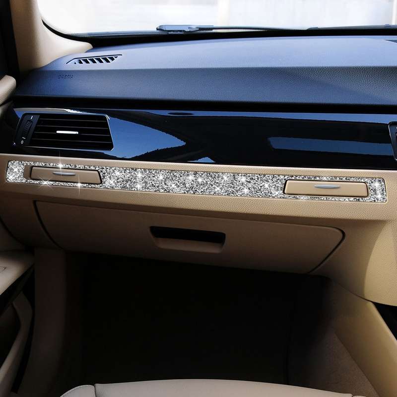 For BMW 3 Series E90 / E92 / E93 2005-2012 Car Passenger Side Center Control Diamond Decorative Stic