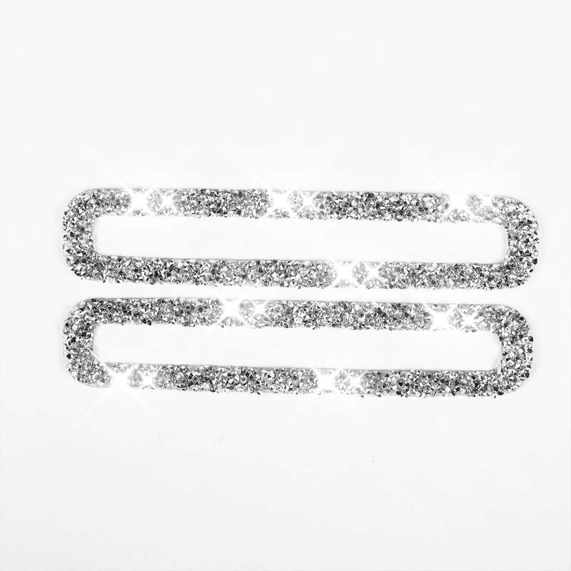For Ford Mustang 2015-2020 Car Door Air Outlet Diamond Decoration Sticker, Left and Right Drive