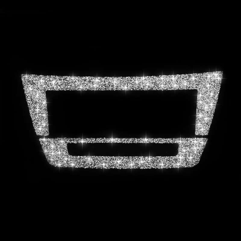 For Mercedes-Benz C-class W204 2011-2013 Car Central Control CD Panel Diamond Decorative Sticker, Le