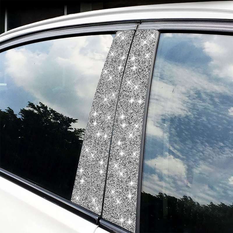 For BMW 3 Series E90 2005-2012 Car B-pillar Diamond Decorative Sticker